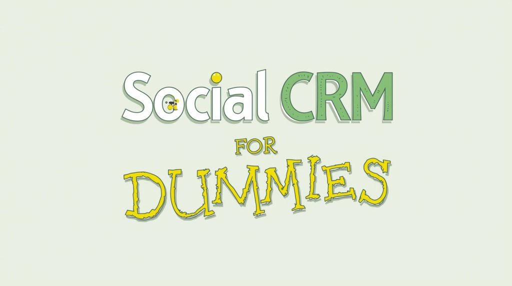social crm for dummies image in which title included and remove extra text
