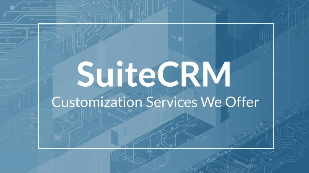 suitecrm customization services we offer