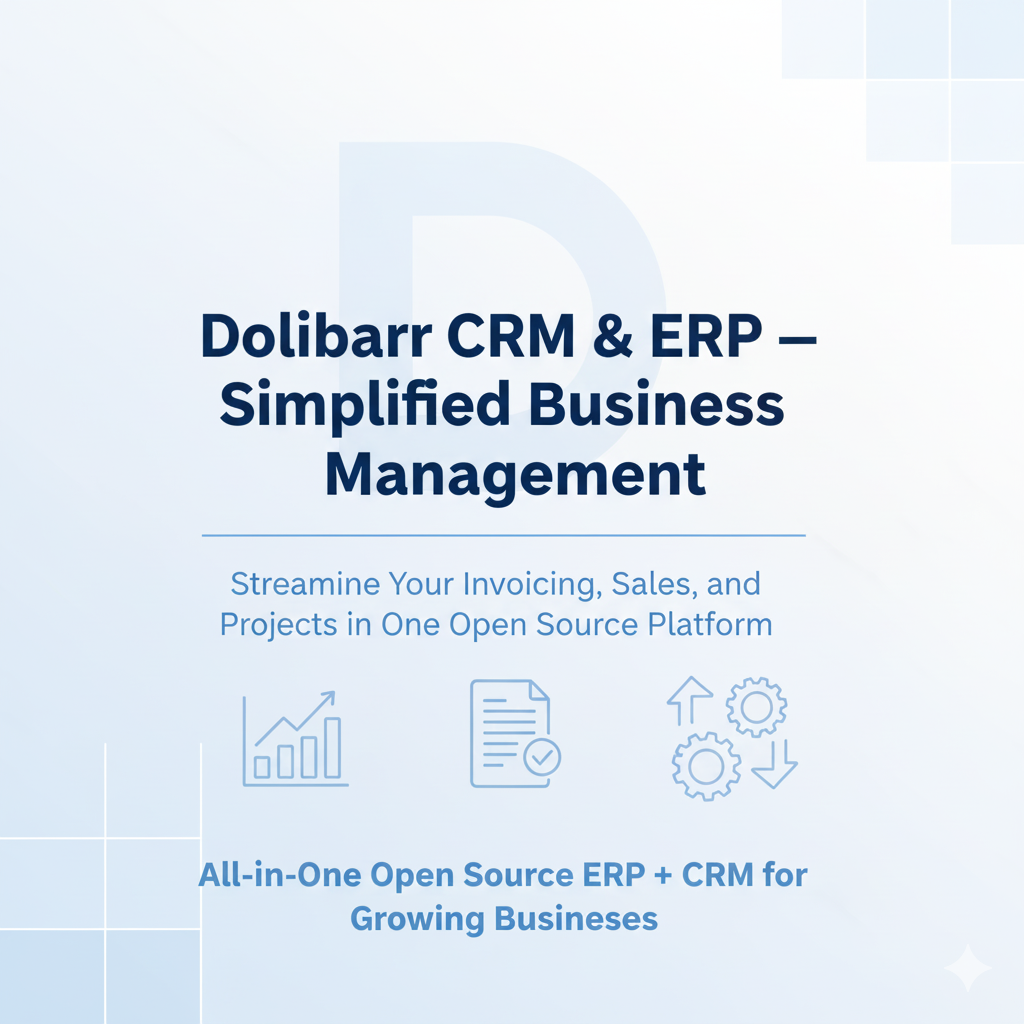 Dolibarr CRM & ERP — Simplified Business Management