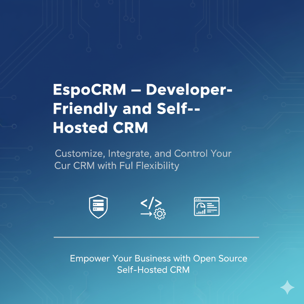 EspoCRM — Developer-Friendly and Self-Hosted CRM
