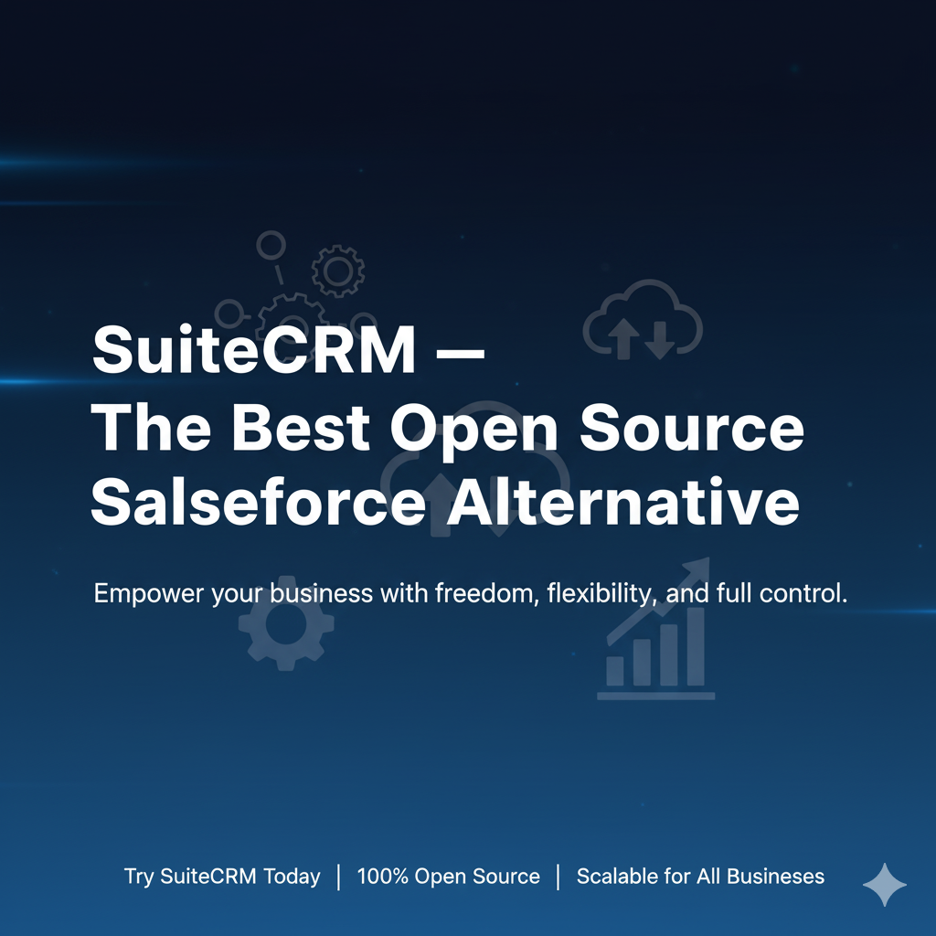 1. SuiteCRM — The Best Open Source Salesforce Alternative