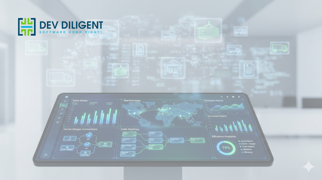 Load Tracker CRM – Transport Management System: The Future of Smart Logistics in the UK & USA (2026 Guide) LoadTrackerCRM – Transport Management System by DevDiligent: The Future of Smart Logistics in the UK & USA (2026 Guide)