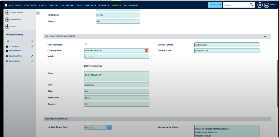 transport order edit 3