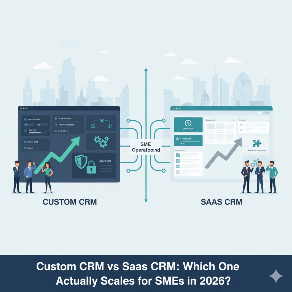 custom crm vs saas crm