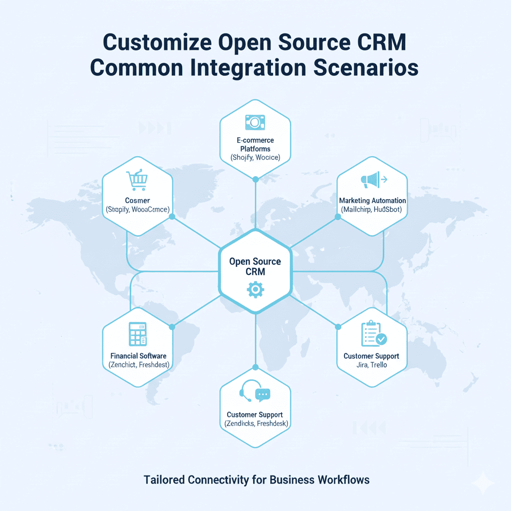 customize open source crm common integration scenarios