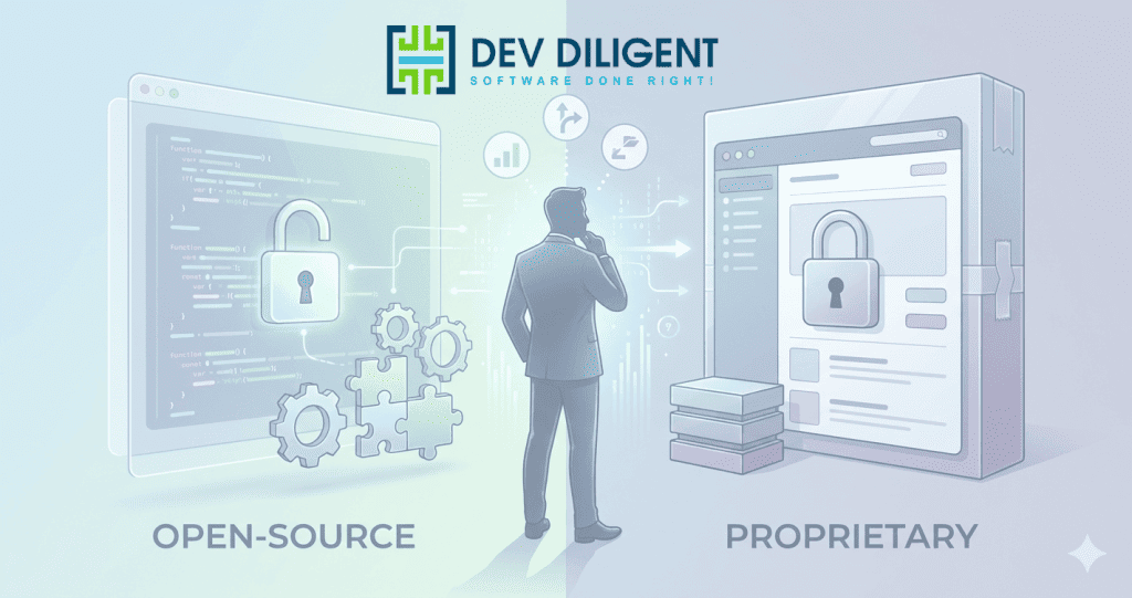 open source vs proprietary software comparison for businesses in 2026