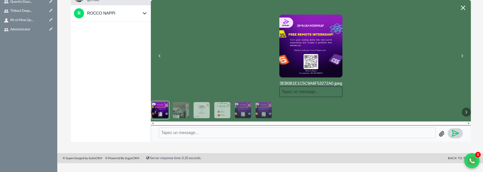 SuiteCRM with WhatsApp: The Ultimate Integration for Modern Businesses wa media message