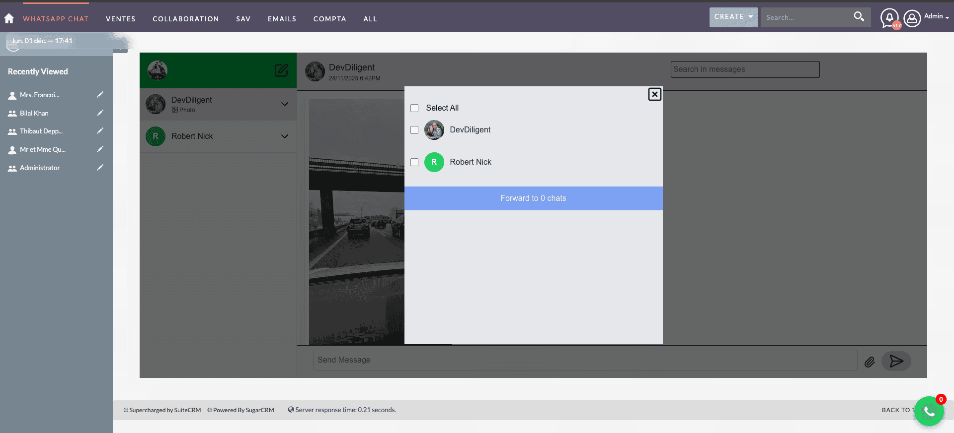 forward messages to multiple members